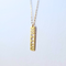 Gold Moon phase Bar Necklace